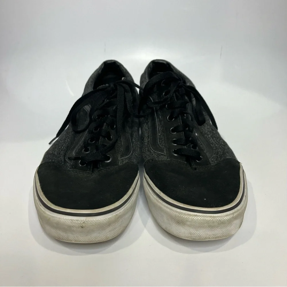 Vans black gray old skool sneakers men's size 11‎